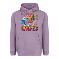 Lavender lifes a beach make some waves Heavyweight Hoodie - texasbilliewilder