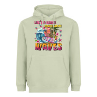 Matcha lifes a beach make some waves Heavyweight Hoodie - texasbilliewilder