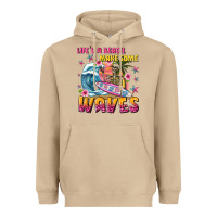 Mushroom lifes a beach make some waves Heavyweight Hoodie - texasbilliewilder