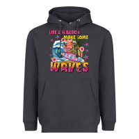 Smoke lifes a beach make some waves Heavyweight Hoodie - texasbilliewilder