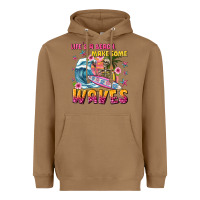 Toasted Coconut lifes a beach make some waves Heavyweight Hoodie - texasbilliewilder