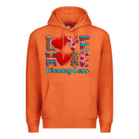 Carrot love more worry less Premium Hoodie - AdoDesignShop