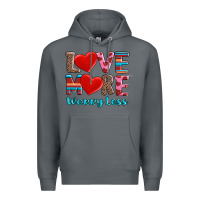 Rock love more worry less Premium Hoodie - AdoDesignShop