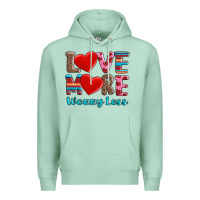 Seafoam love more worry less Premium Hoodie - AdoDesignShop