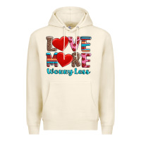 Tofu love more worry less Premium Hoodie - AdoDesignShop