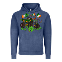 Monster Truck With Shamrocks Vintage Hoodie | Teevron