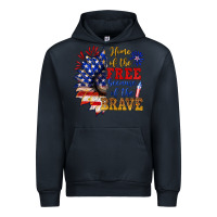 Navy home of the free because of the brave Urban Hoodie - NancyCooperArtShop