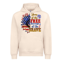 Sandshell home of the free because of the brave Urban Hoodie - NancyCooperArtShop