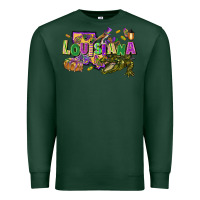 Sports Green louisiana mardi gras Premium Sweatshirt - FaDigitalArtStudio