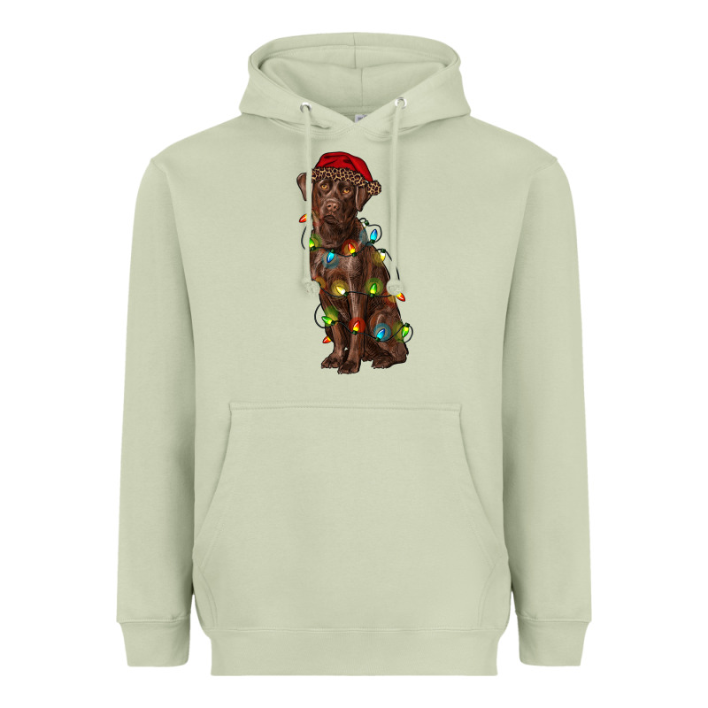 Christmas Labrador Retriever Heavyweight Hoodie by RanaPortraitStore | Teevron