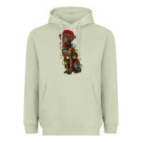 Matcha Christmas labrador retriever Heavyweight Hoodie - RanaPortraitStore