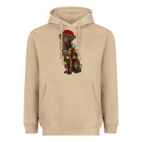 Mushroom Christmas labrador retriever Heavyweight Hoodie - RanaPortraitStore