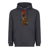 Smoke Christmas labrador retriever Heavyweight Hoodie - RanaPortraitStore