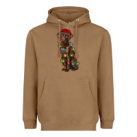 Toasted Coconut Christmas labrador retriever Heavyweight Hoodie - RanaPortraitStore