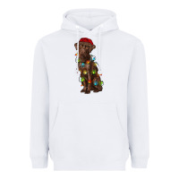 White Christmas labrador retriever Heavyweight Hoodie - RanaPortraitStore