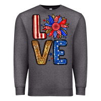 Charcoal Heather Love sunflower Premium Sweatshirt - Neo Western