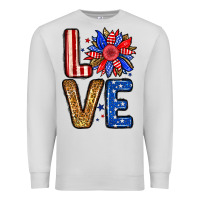 Dove Grey Love sunflower Premium Sweatshirt - Neo Western