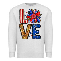 Oatmeal Heather Love sunflower Premium Sweatshirt - Neo Western