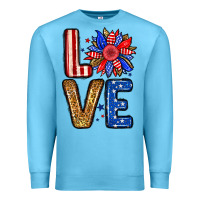 Ocean Blue Love sunflower Premium Sweatshirt - Neo Western