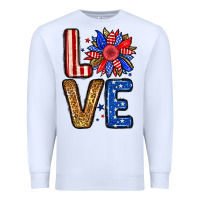 White Love sunflower Premium Sweatshirt - Neo Western