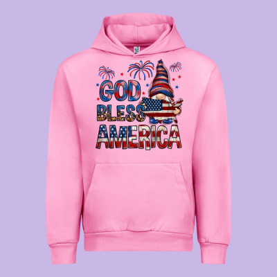 God Bless America Urban Hoodie Designed By Nancycooperartshop