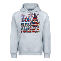 Heather Grey god bless america Urban Hoodie - NancyCooperArtShop