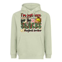 Matcha i'm just here for the snacks #softball brother Heavyweight Hoodie - Zillion Design Studio