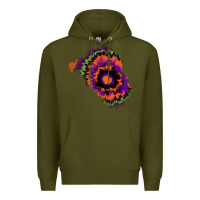Army Green tie dye patch Premium Hoodie - RanaPortraitStore