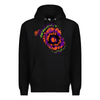 Black tie dye patch Premium Hoodie - RanaPortraitStore