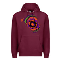 Burgundy tie dye patch Premium Hoodie - RanaPortraitStore