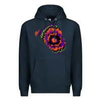 Navy tie dye patch Premium Hoodie - RanaPortraitStore