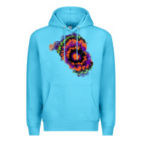 Ocean Blue tie dye patch Premium Hoodie - RanaPortraitStore