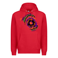 Red tie dye patch Premium Hoodie - RanaPortraitStore