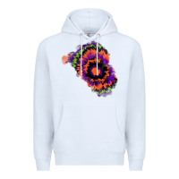 White tie dye patch Premium Hoodie - RanaPortraitStore