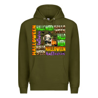 Army Green halloween Premium Hoodie - AdoDesignShop