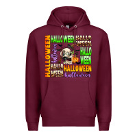 Burgundy halloween Premium Hoodie - AdoDesignShop