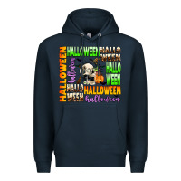 Navy halloween Premium Hoodie - AdoDesignShop