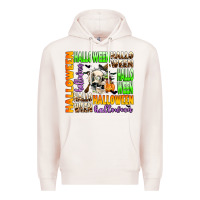 Pale Pink halloween Premium Hoodie - AdoDesignShop