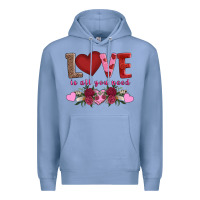 Colony Blue love is all you need Premium Hoodie - AdoDesignShop
