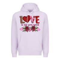 Lilac love is all you need Premium Hoodie - AdoDesignShop