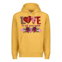 Mustard love is all you need Premium Hoodie - AdoDesignShop