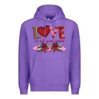 Purple love is all you need Premium Hoodie - AdoDesignShop