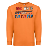 Carrot Red white and pew pew pew Premium Sweatshirt - CowGirlArtShop