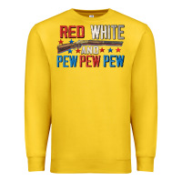 Lemon Red white and pew pew pew Premium Sweatshirt - CowGirlArtShop