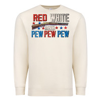 Sandshell Red white and pew pew pew Premium Sweatshirt - CowGirlArtShop