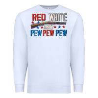 White Red white and pew pew pew Premium Sweatshirt - CowGirlArtShop