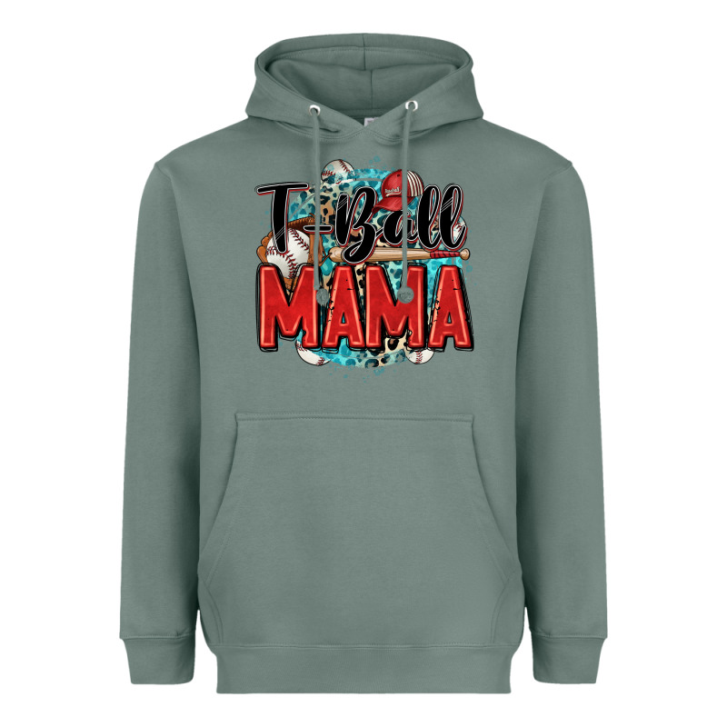 T Ball Mama Heavyweight Hoodie by Zillion Design Studio | Teevron
