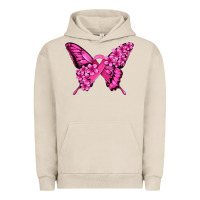 Pigment French Oak pink ribbon breast cancer butterfly Urban Hoodie - Jasminsmagicworld