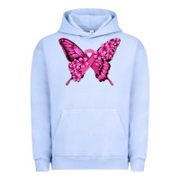 Pigment Grape Ice pink ribbon breast cancer butterfly Urban Hoodie - Jasminsmagicworld
