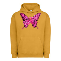 Pigment Peanut Butter pink ribbon breast cancer butterfly Urban Hoodie - Jasminsmagicworld